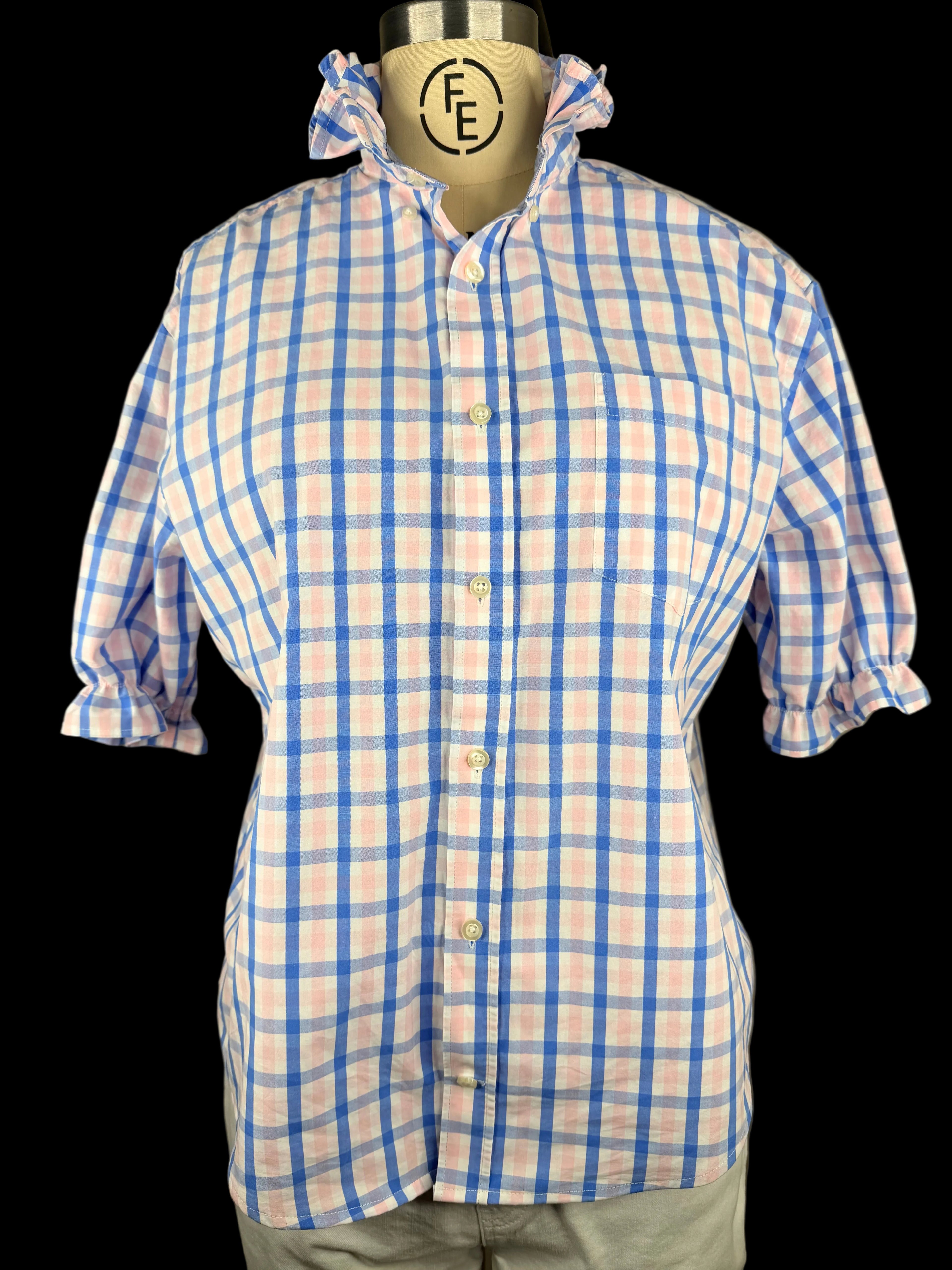 Callie- M/L short sleeve with peekaboo button